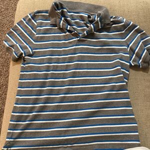 Grey Blue Polo Shirt